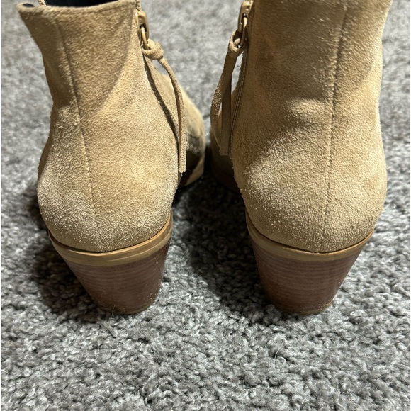 Rebecca Minkoff Tan Western Suede Boot Bootie 8.5 - Picture 3 of 10